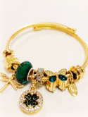 Bransoletka charms, stal chirurgiczna.