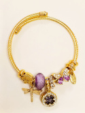Bransoletka charms, stal chirurgiczna.